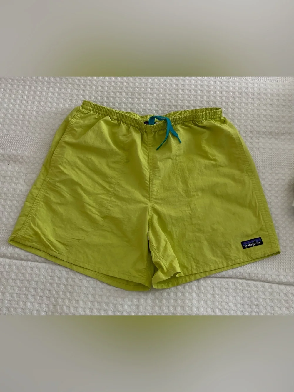 Patagonia Men's Bright Yellow-Green Swim Shorts